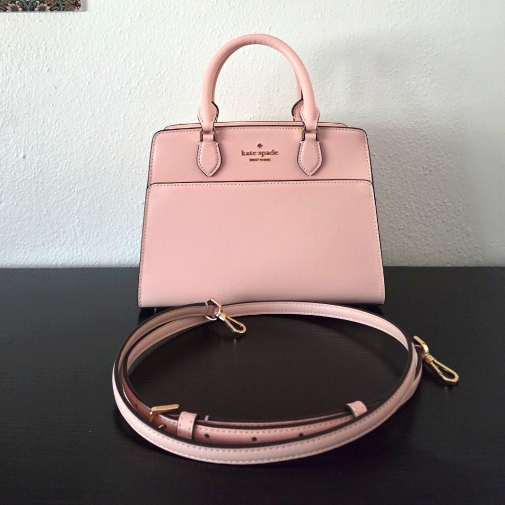Kate Spade Madison Small Satchel - Blush Pink, Gold - NWOT